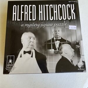 Alfred Hitchcock 1000-Piece Mystery Jigsaw Puzzle - Black & White